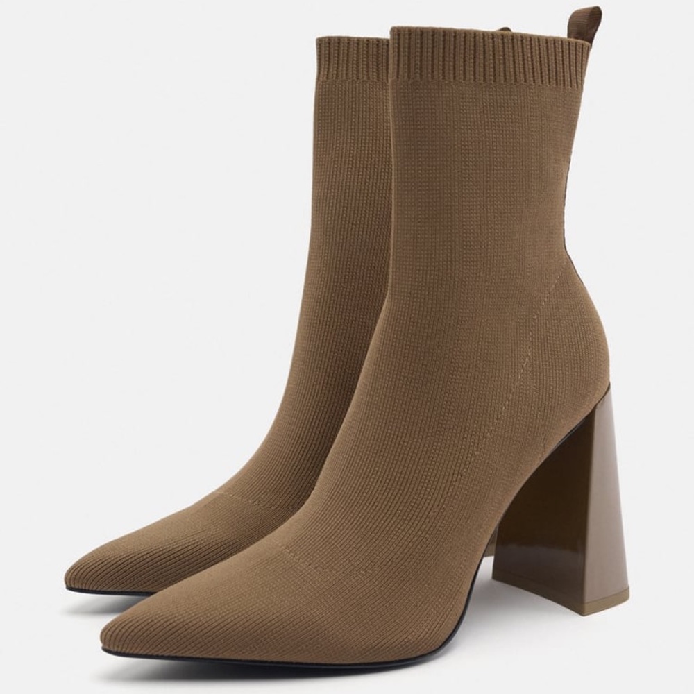 Zara Fabric Ankle Bootie